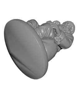 Vintage Classic Santa Claus Statue 3d model