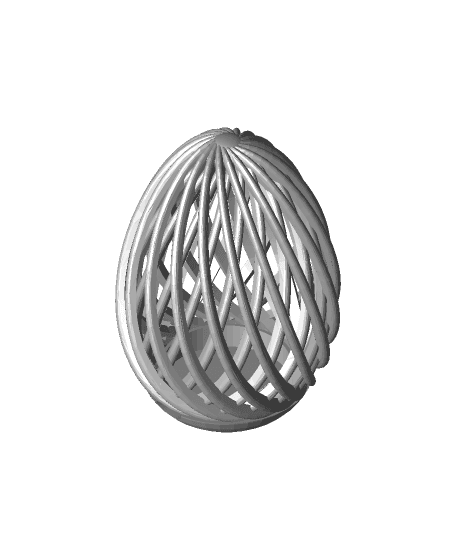 Spiral (Easter) Egg Box - Easy Print, No Supports 3d model