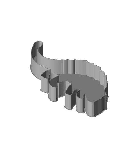 Dinosaur Icon 0050, nestable box (v2) 3d model