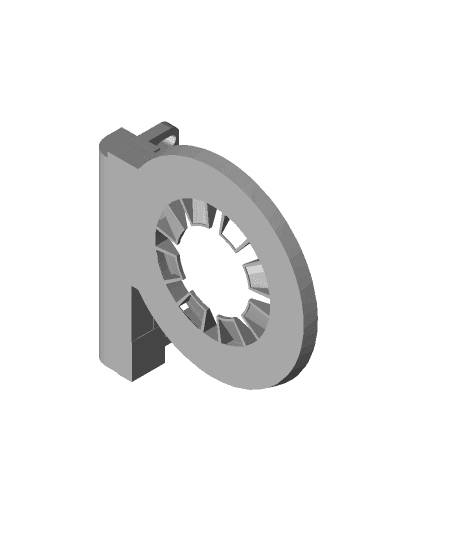 Ender3 cooler fan ring old fan and baffel.stl 3d model