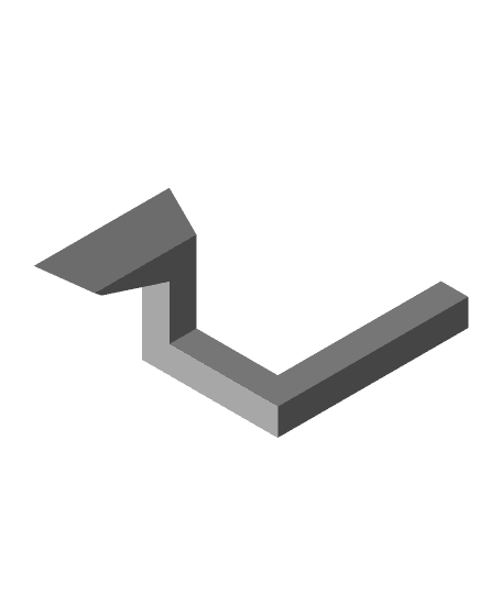 (no supports)Penrose triangle-impossible triangle-paradox illusion(v2) 3d model