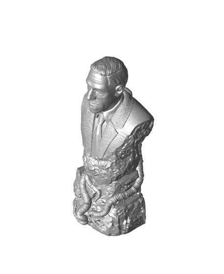 H.P. Lovecraft bust (Pre-Supported) 3d model