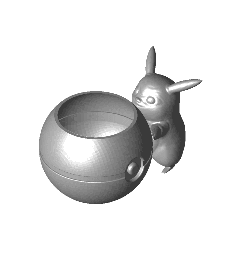 Pikachu pot by pressprint full viewable 3d model