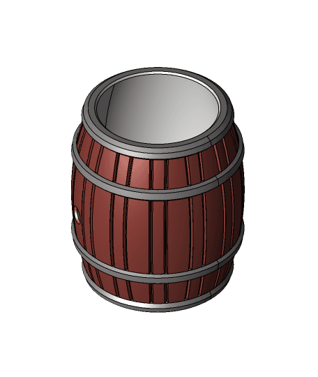 The BIG Barrel - Pen Holder, Candy Dish, DND Dice Holder, WHATEVER! by MandicReally full viewable 3d model