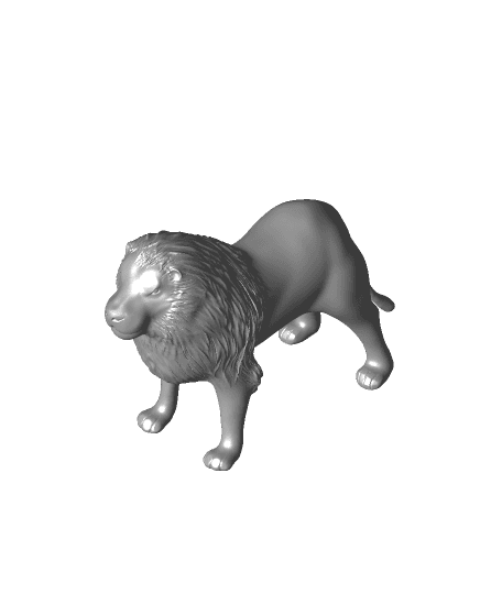 lion.stl by Roboninja full viewable 3d model