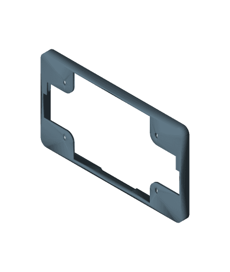 Raspberry Pi 7 Inch Screen Wall Mount - better fit 3d model