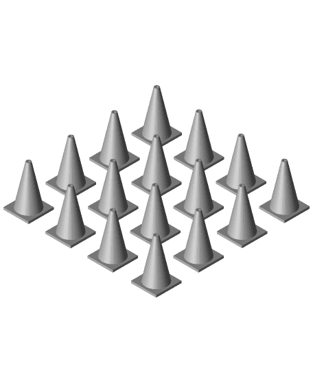 construction cones.stl 3d model