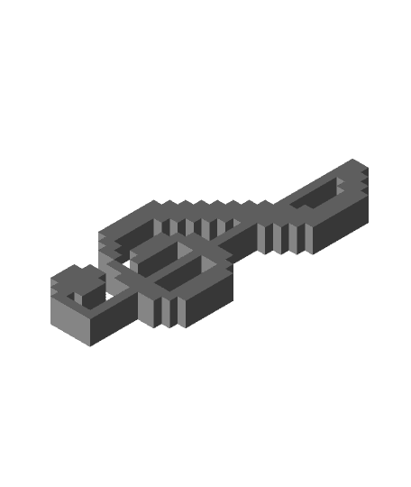 G key voxel art by david.swidjaja full viewable 3d model