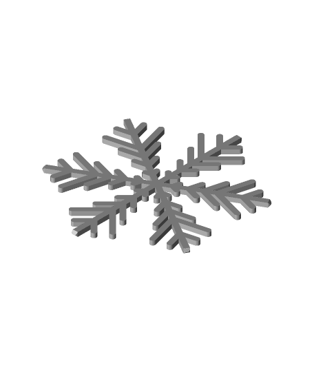 Snowflake Ornament 3d model
