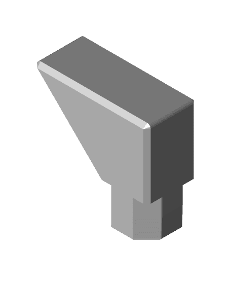 French cleat hook (pushfit) for Multiboard with FreeCAD file 3d model