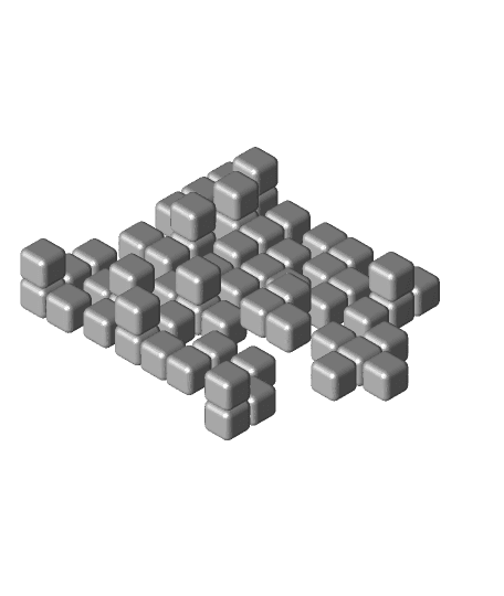 4x4 Puzzle Cube "Bedlam" 3d model