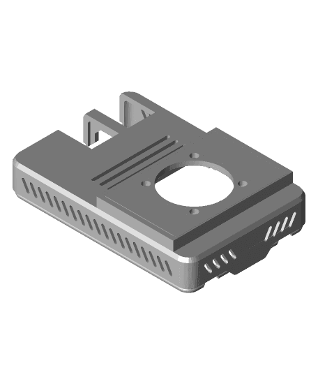 Raspberry Pi Printer Rail Case 3d model