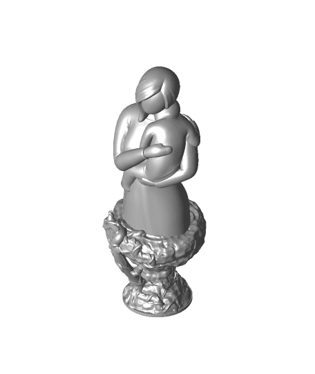 Mother's Day - Holding Child on Pedestal 3d model