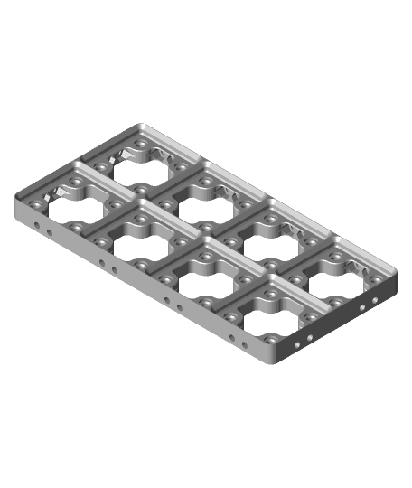 Gridfinity Baseplates Optimized for Strike Plates and Bridges 3d model