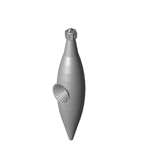 Recessed Icicle Ornament 3d model