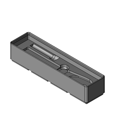 Gridfinity 1;4 Socket Wrench holder 3d model