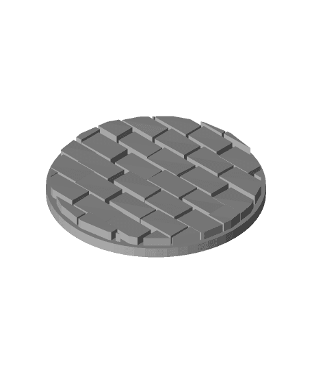 FHW: Brick road 28x28 base plate 3d model