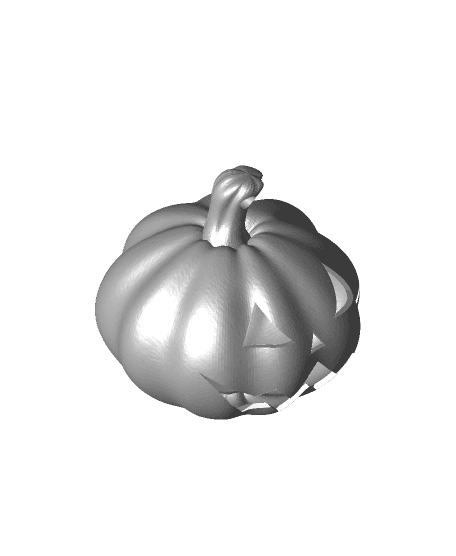 Halloween Pumpkin Earrings 3d model