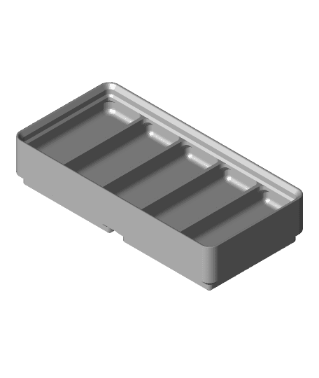 Divider Box 2x1x2 5-Compartment.stl by hardwire1010 full viewable 3d model