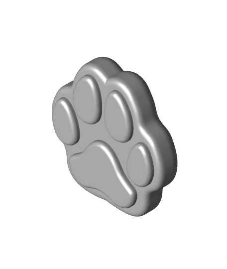 Dog Paw (Keychain).stl by 3DDemo full viewable 3d model