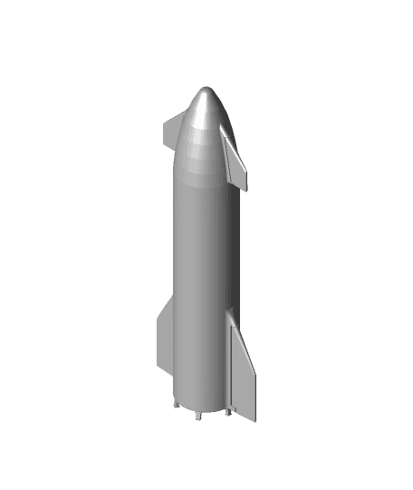 Starship_SN15_v15_Standing (1).stl by JustJamsbot full viewable 3d model
