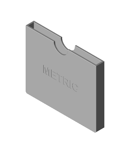 Metric tap and die case 3d model