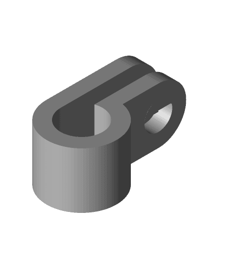 Cable clip 3 mm - Kleine Kabelklemme 3mm 3d model