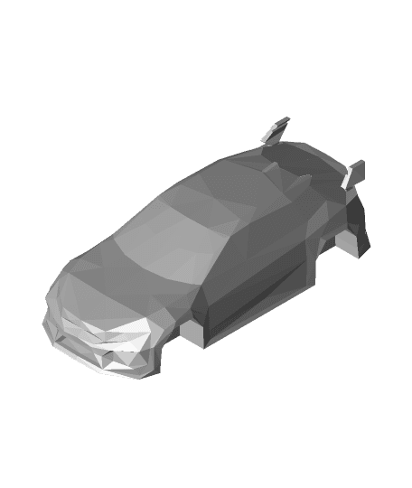 Low Poly Honda Civic Type R - Remastered 3d model