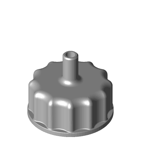 Huenersdorff Canister Cap with 9mm Tube Fitting 3d model