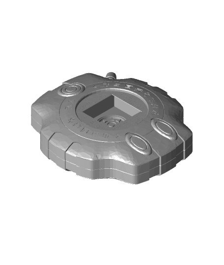 Digimon Digivice with Crest of Courage imprinted #frankly_built-7.stl 3d model
