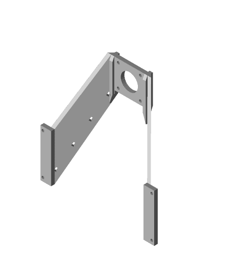 Anet A8 vertical bowden mount 3d model