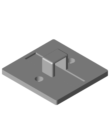 Wago 221-2411 - Adapterplatte für Alu Profil - Vertikal 3d model