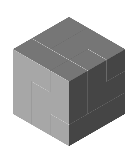 Soma Cube Puzzle .stl 3d model