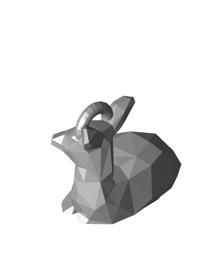low poly fawn keychain.stl 3d model