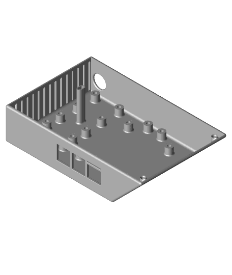 Ender 3 V2 Electronic Box Extension Mainborad Silent fans (v1) 3d model