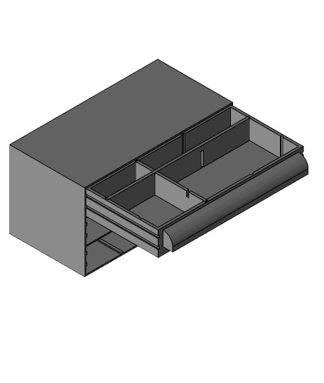 drawer organiser v2.step 3d model