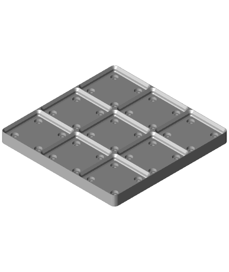 Weighted Baseplate 3x3.stl by hardwire1010 full viewable 3d model