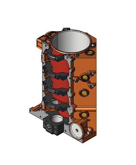 V8 Engine - 12oz Can Cup - SBC 3d model