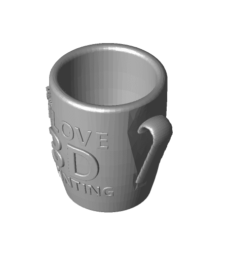 Remix of "I Love 3D Printing" Remixing Mug 3d model