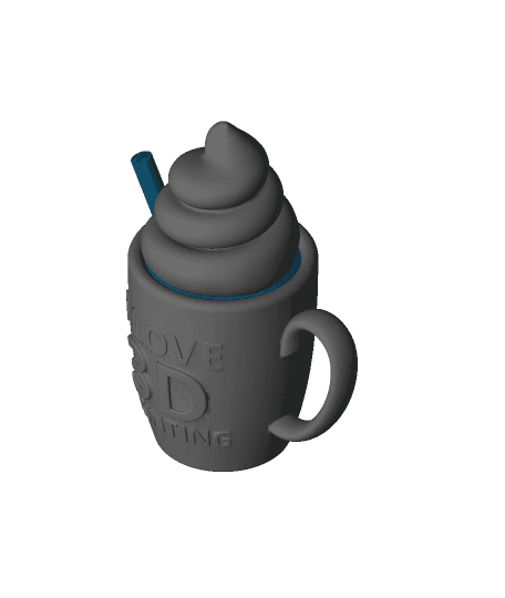 Frosting'd Remix of "I Love 3D Printing" Remixing Mug 3d model