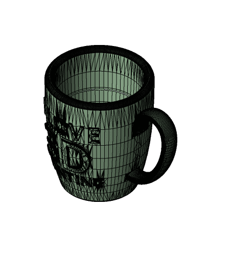 Greed Mug: Remix of "I Love 3D Printing" Remixing Mug 3d model