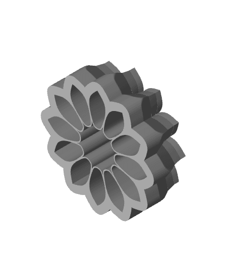 Sunflower sharp edge stamp-cutter + petal 3d model