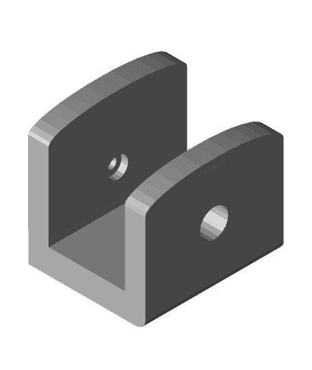 Laptop Mounting Clips 3d model