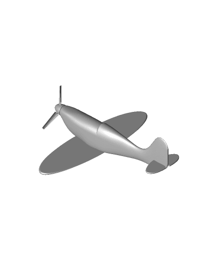 Airplane Print in Place 3d model