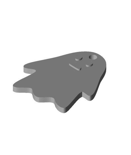 funny ghost key chain 3d model