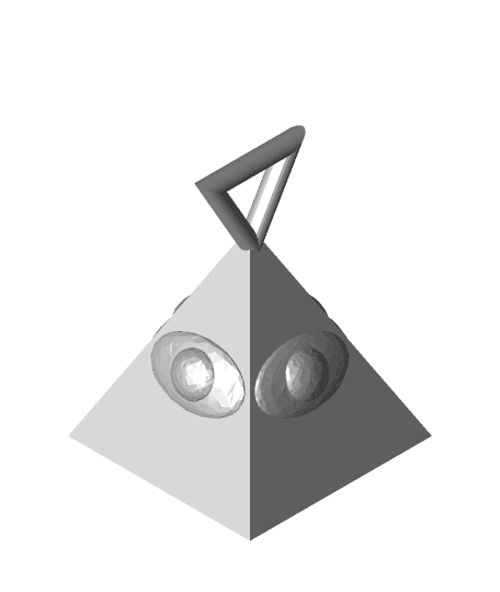 Pyramid keychain 3d model