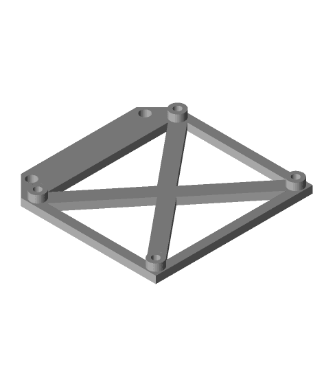 Pi Plate (simple raspberry pi 4 mount) by ksanislo full viewable 3d model