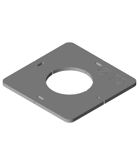 Wall Plate Hole Template 3d model