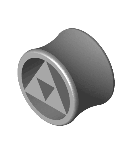 Legend of Zelda Triforce Ear Tunnel 3d model