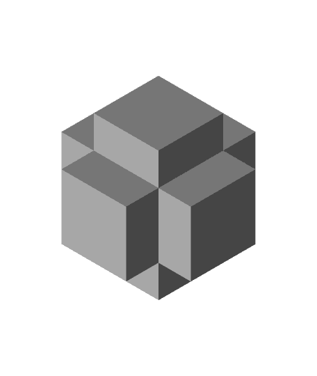 Strange Cube.stl by Matthew M. full viewable 3d model